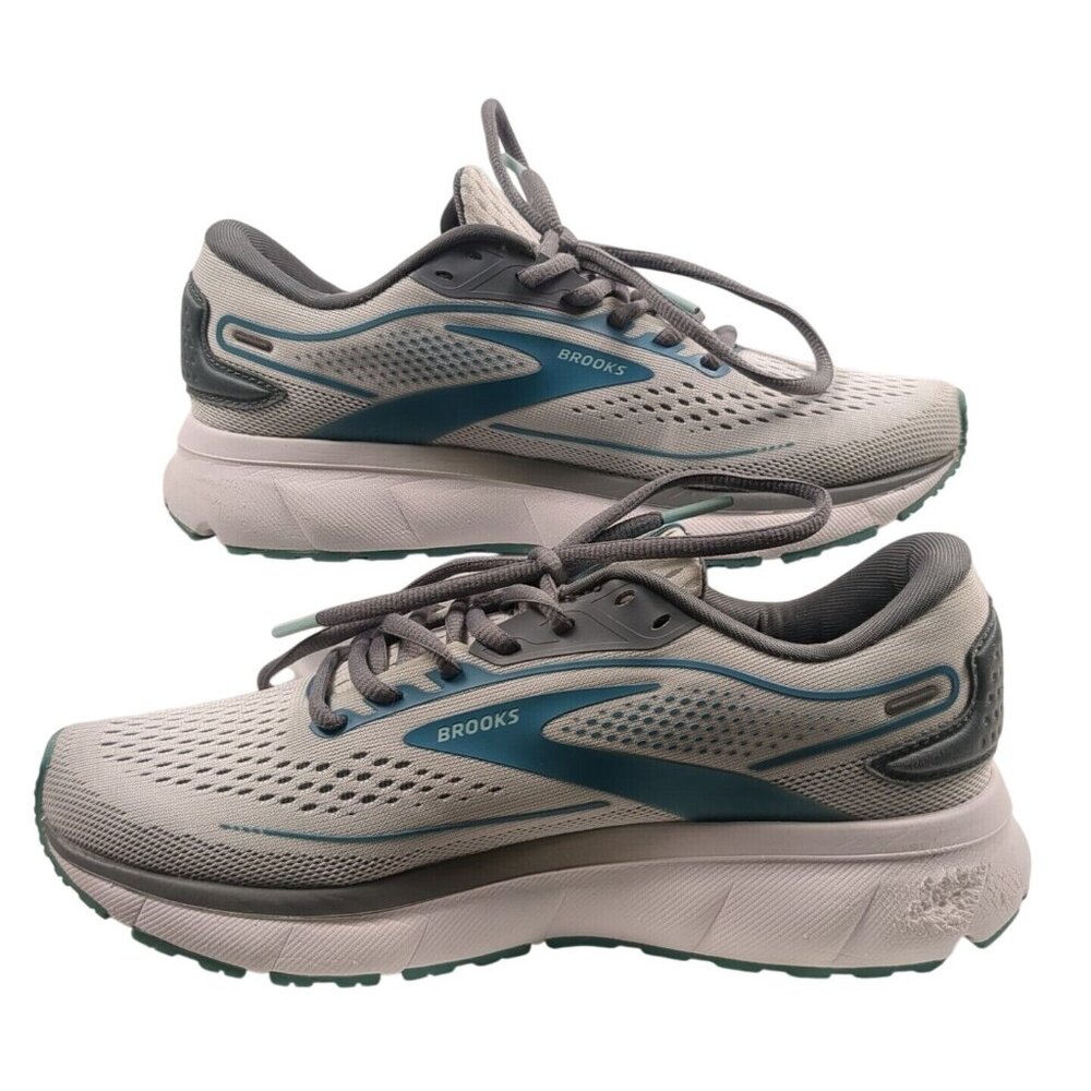 Brooks Trace 2 Womens 7.5B Road Running Shoe Gray Blue Athletic‎ Lace Up Sneaker